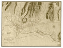 Vintage Map of Honolulu, Hawaii 1887