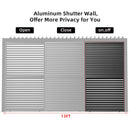 Louver Grille 1 / 3 13Ft Frame & Louvers - Black by Unique Piece Furniture