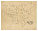 Vintage Map of Honolulu, Hawaii 1893