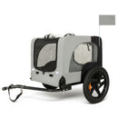 Outdoor Heavy Duty Collapsible Pet Bike Trailer with 16-Inch All-Terrain Wheels