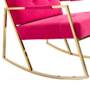 Accent Chair, leisure rocking chair with Stainless steel feet