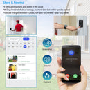 Smart Wireless Chime WiFi Doorbell Security 2 Way Intercom Visual Bell Chime Night Vision Camera Door Bell