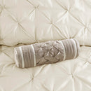 7 Piece Tufted Comforter Set Ivory Cal King