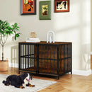 40 Inch Dog Crate Furniture Dog Kennel with Dual Lockable Double Doors by LJGDeals