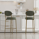 29'' H Upholstered Bar Stools Set of 2 by HouseOfZazla