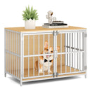 40 Inch Dog Crate Furniture Dog Kennel with Dual Lockable Double Doors by LJGDeals