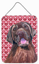 Labrador Chocolate Hearts Love and Valentine's Day Wall or Door Hanging Prints