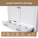 42" Bathroom Vanity Base With Doors And Drawer - White by HouseOfZazla