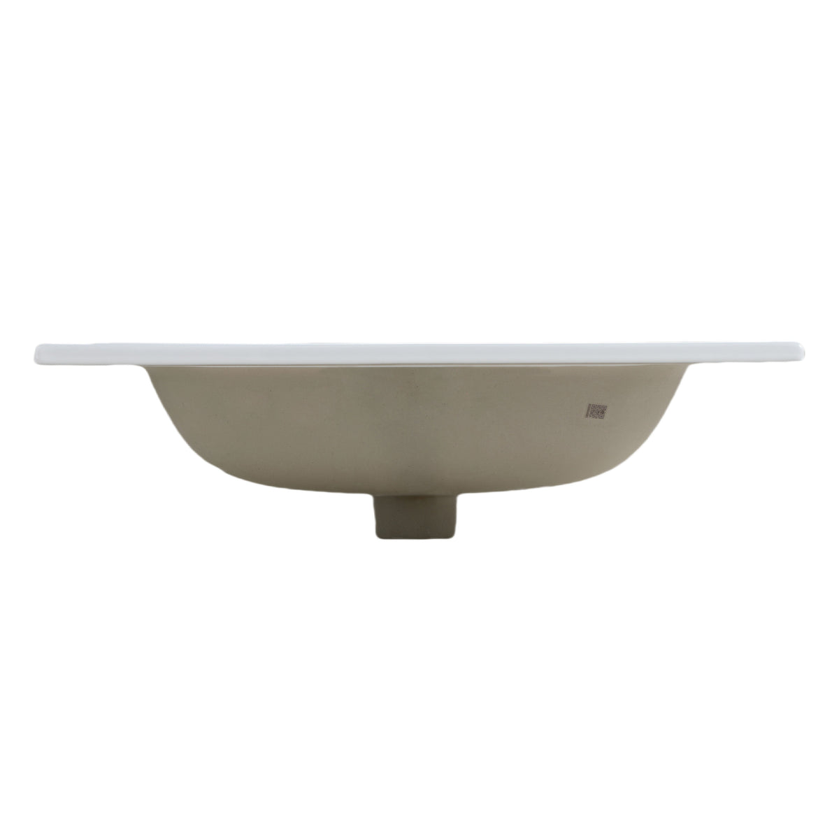 Glossy White Ceramic Integrated Sink, photo 10 of 10