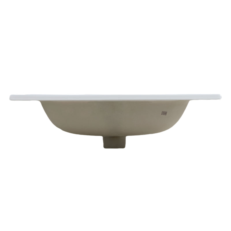 Glossy White Ceramic Integrated Sink, photo 10 of 10