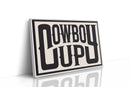 Cowboy Up Western Print in Black Ink