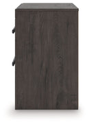 Prendonea - Two Drawer Night Stand - Charcoal