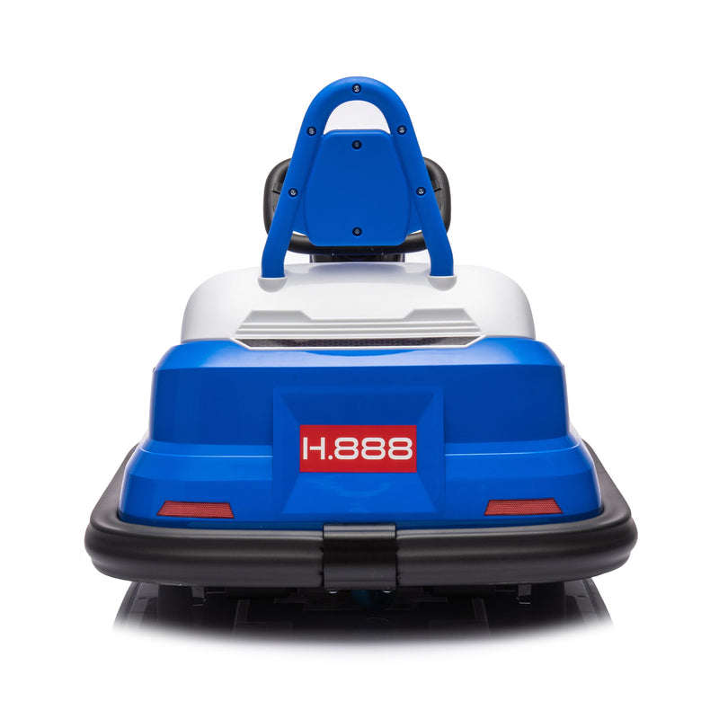 6V Kids Ride on Electric Go Kart Bumper Car W/Parents Remote Control,Three Speed Adjustable,LED Lights,Horn,Bluetooth,Player&360Spin,Vehicle body with Anti-collision padding for 18m+.