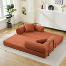 Folding Sofa Bed 78.5" Convertible Couch with 2 Pillows