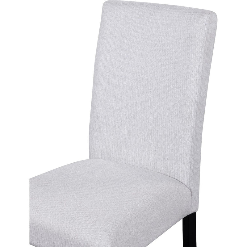 5-Piece Round Dining Table set, 43-Inch Modern Dining Table and 4 Upholstered Chairs for Dining Room, Kitchen Room, Living Room, Easy Assembly