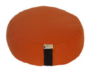 Zafu Organic Cotton Meditation Cushion Round or Oval Organic Buckwheat Hull Fill