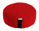 Zafu Organic Cotton Meditation Cushion Round or Oval Organic Buckwheat Hull Fill
