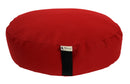 Zafu Organic Cotton Meditation Cushion Round or Oval Organic Buckwheat Hull Fill