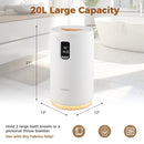 20L Hot Towel Warmer Bucket with 30/60/90 Min Heating Time-White by LJGDeals