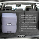 5.3 Gallon Portable Toilet with Waste Tank and Built-in Rotating Spout-Gray by LJGDeals