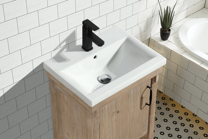 Marina 20" Bathroom Vanity Weather Fir Finish