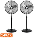 BILT HARD 20" High Velocity Oscillating Pedestal Fan: 5200 CFM, 3-Speed Industrial Stand Fan