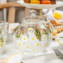 Painted Daisy Tea Pot by Jersey Art Glass