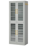 Freestanding Shoe Cabinet with Acrylic Doors and LED Lights
