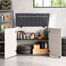 20 Cu.Ft Horizontal Resin Storage Shed with Adjustable Shelf by LJGDeals