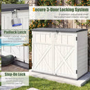 20 Cu.Ft Horizontal Resin Storage Shed with Adjustable Shelf by LJGDeals