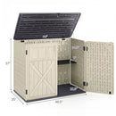 20 Cu.Ft Horizontal Resin Storage Shed with Adjustable Shelf by DirectDeals