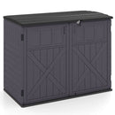 20 Cu.Ft Horizontal Resin Storage Shed with Adjustable Shelf by DirectDeals
