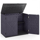 20 Cu.Ft Horizontal Resin Storage Shed with Adjustable Shelf by LJGDeals