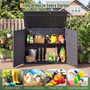 20 Cu.Ft Horizontal Resin Storage Shed with Adjustable Shelf by DirectDeals