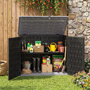 20 Cu.Ft Horizontal Resin Storage Shed with Adjustable Shelf by LJGDeals