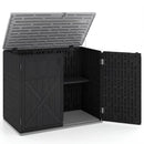 20 Cu.Ft Horizontal Resin Storage Shed with Adjustable Shelf by LJGDeals