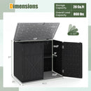 20 Cu.Ft Horizontal Resin Storage Shed with Adjustable Shelf by LJGDeals