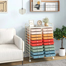 20 Drawers Rolling Storage Cart Studio Organizer-Deep Multicolor by LJGDeals