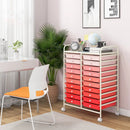 20 Drawers Rolling Storage Cart Studio Organizer-Gradient Pink by LJGDeals