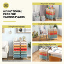20 Drawers Rolling Storage Cart Studio Organizer-Deep Multicolor by LJGDeals