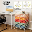 20 Drawers Rolling Storage Cart Studio Organizer-Deep Multicolor by LJGDeals