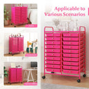 20 Removable Drawers Rolling Storage Cart Studio Organizer-Pink by LJGDeals