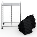 20 Drawers Storage Rolling Cart Studio Organizer-Black by LJGDeals