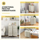 20 Drawers Rolling Storage Cart Studio Organizer-Beige by LJGDeals