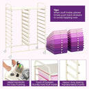 20 Drawers Rolling Storage Cart Studio Organizer-Purple by LJGDeals