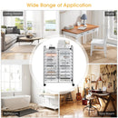 20 Drawers Storage Rolling Cart Studio Organizer-Transparent by LJGDeals