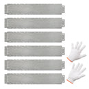 6-Pack 20 FT Galvanized Metal Landscape Edging for Lawn Yard