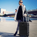 20 Inch Carry-on Luggage PC Hardside Suitcase TSA Lock with Front Pocket and USB Port by LJGDeals