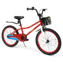 20 Inch Kids Bike Adjustable with Kickstand and Storage Basket for Aged 8+ Years by LJGDeals