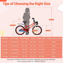 20 Inch Kids Bike Adjustable with Kickstand and Storage Basket for Aged 8+ Years by LJGDeals